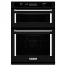 Kitchen Aid KOCE507EBL - 27 in. Self-Clean Convection Conversion Crisp Built-In Electric Combination