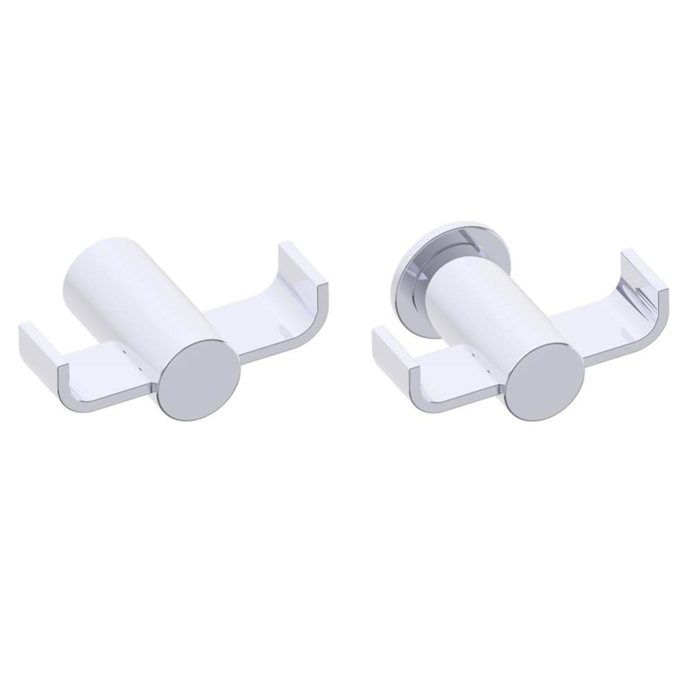 PORTO - Double Prong Robe Hook -Polished Chrome