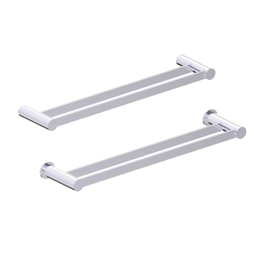 PORTO -  18-inch Double Bathroom Towel Bar-Polished Chrome