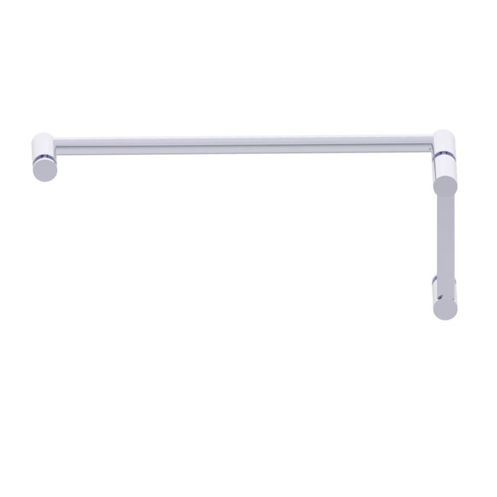 PORTO - 6-inch x 18-inch - Offset Shower Door Handles -Polished Chrome