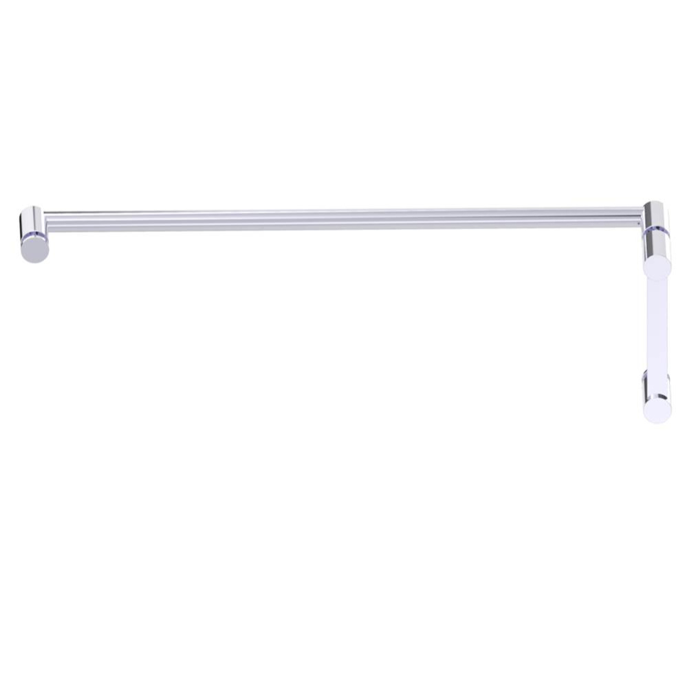 PORTO - 6-inch x 24-inch - Offset Shower Door Handles -Polished Chrome