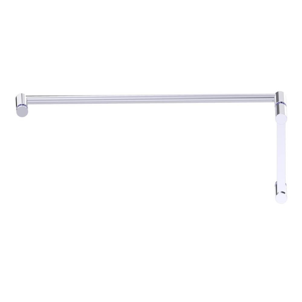 PORTO - 8-inch x 24-inch - Offset Shower Door Handles -Polished Chrome