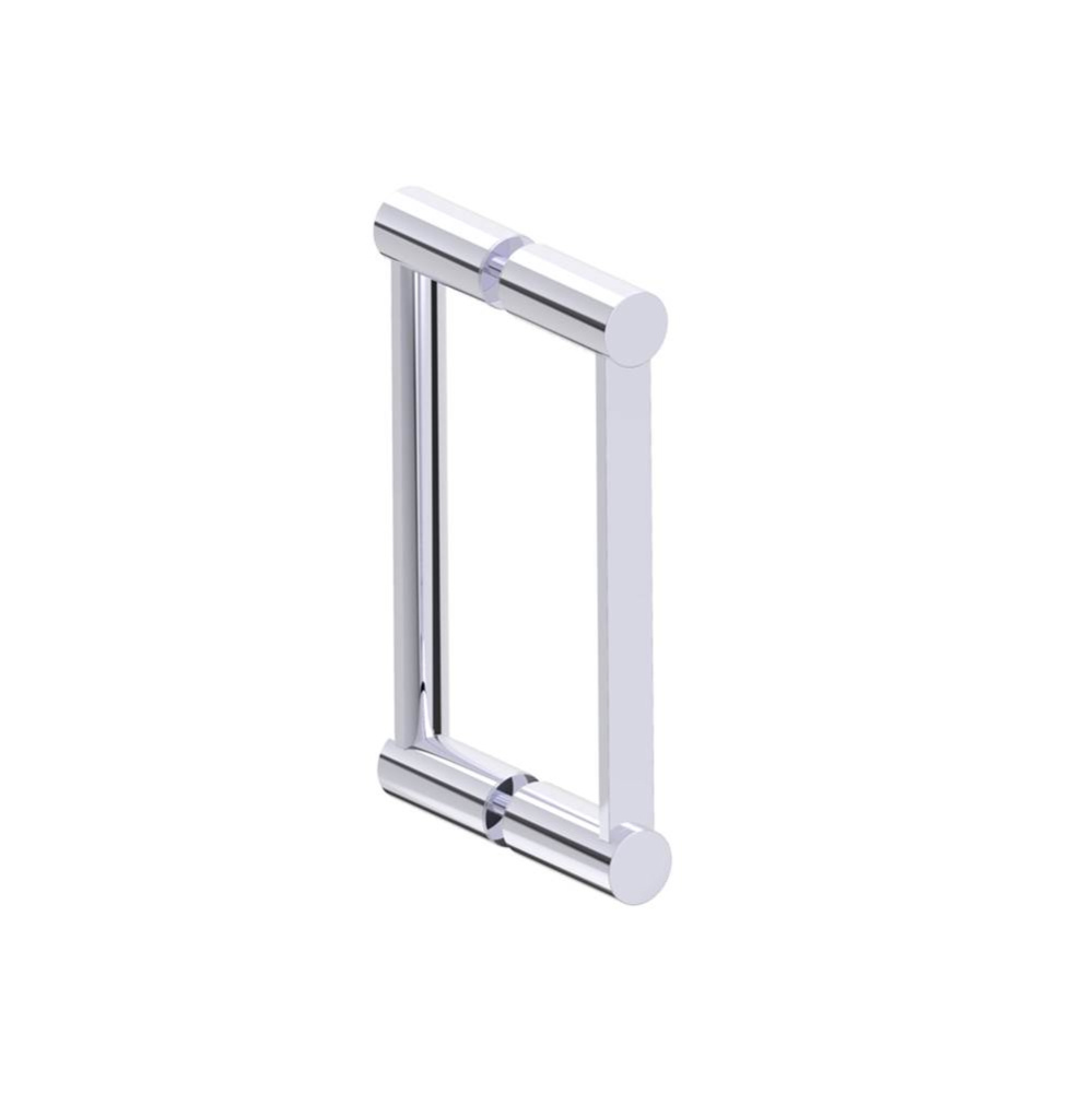 PORTO - 8-inch Double Glass Door Handle-Polished Chrome