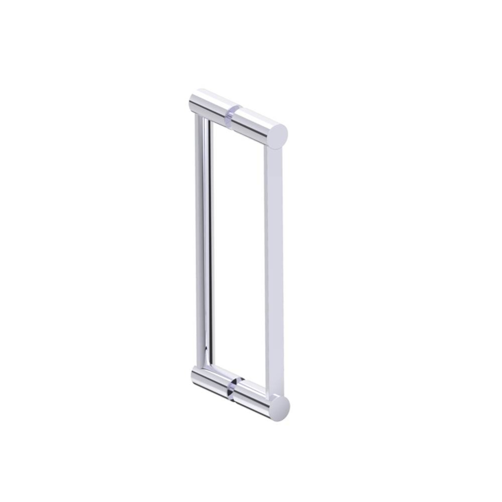 PORTO - 12-inch Double Glass Door Handle-Polished Chrome