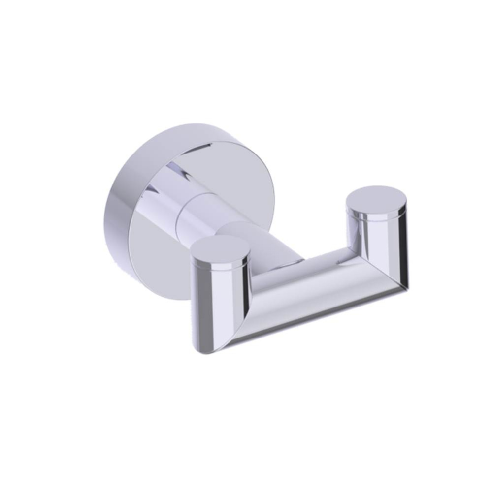 OSLO - Double Prong Robe Hook-Polished Chrome
