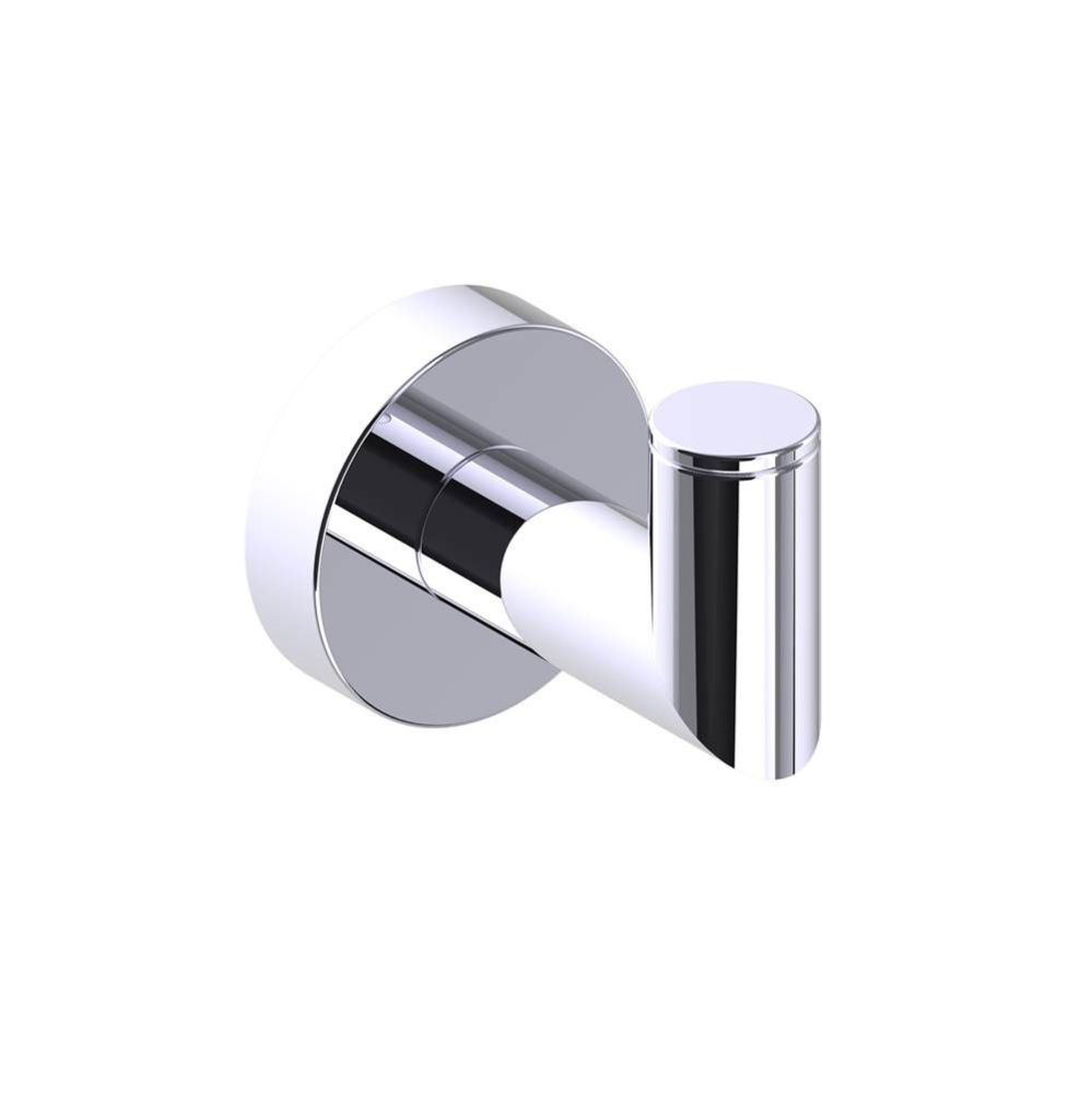 OSLO -  Single Prong Robe Hook Solid Back-Polished Chrome