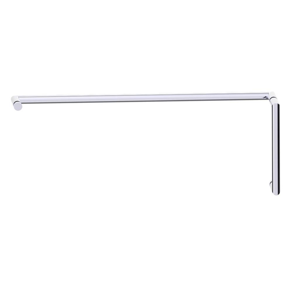 SEVILLE - 8-inch x 24-inch Offset Shower Door Handles -Polished Chrome