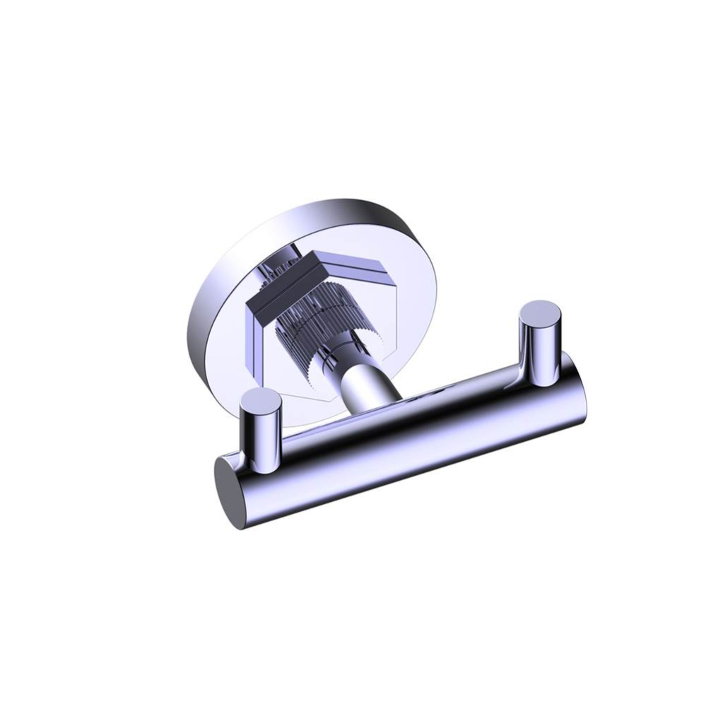 WINDSOR - Double Prong Robe Hook-Polished Chrome