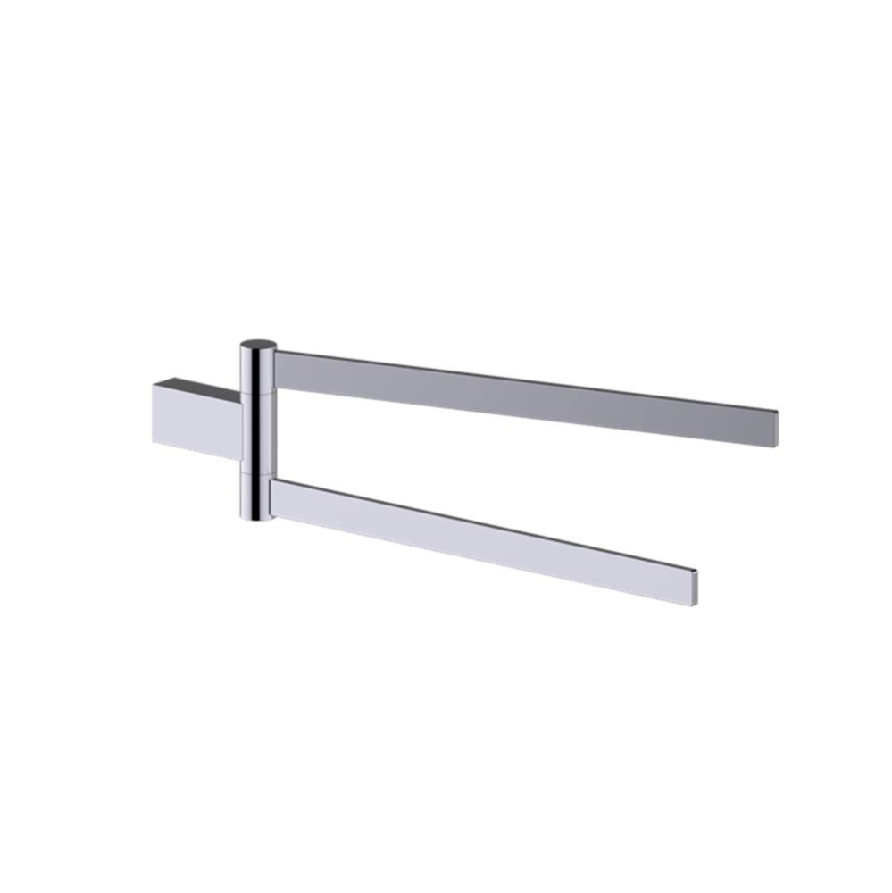 BERLIN - 18-inch Double Bathroom Towel Bar - Swivel-Polished Chrome