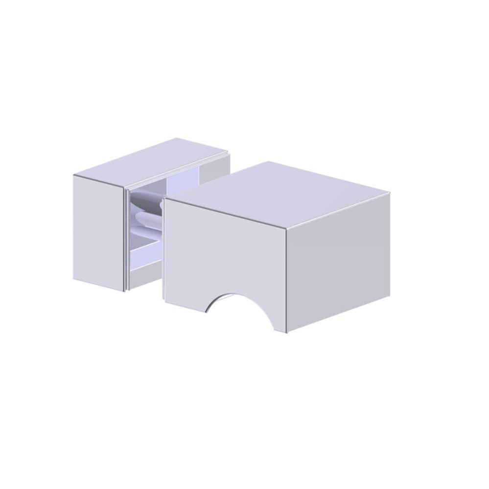 BERLIN - Single Shower Door Handle-Polished Chrome