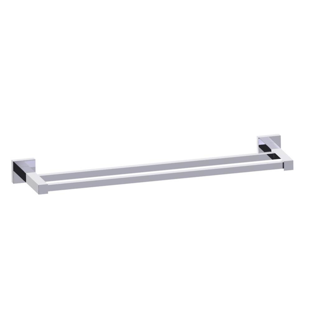 LONDON - 18-inch Double Bathroom Towel Bar-Polished Chrome
