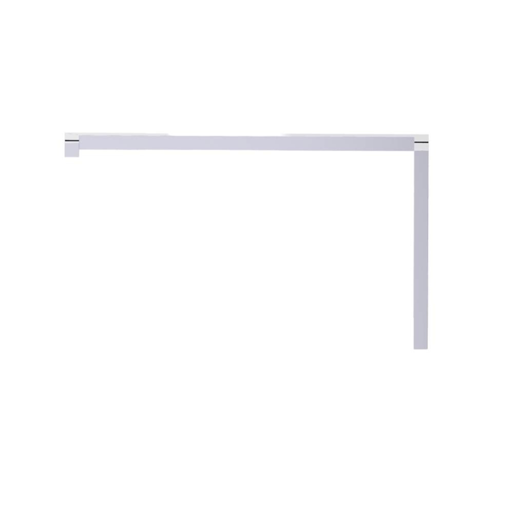 LONDON - 8-inch x 18-inch Offset Shower Door Handle -Polished Chrome