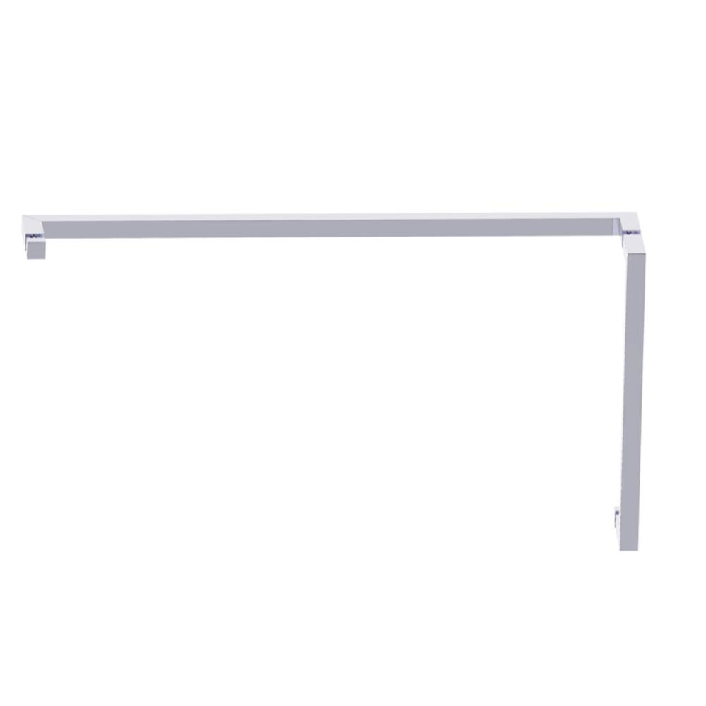 LONDON - 12-inch x 24-inch Offset Shower Door Handle -Polished Chrome