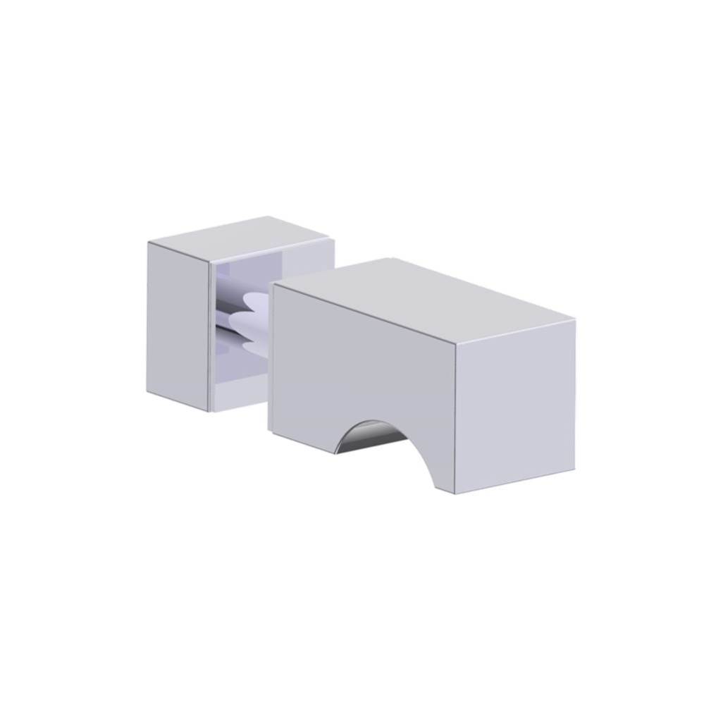 LONDON - Single Shower Door Handle-Polished Chrome