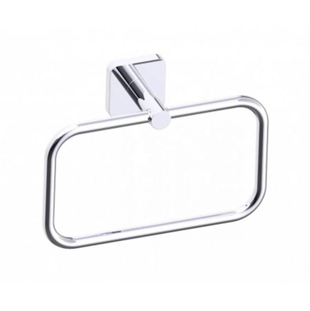 MILAN - Rectangular Towel Ring-Polished Chrome