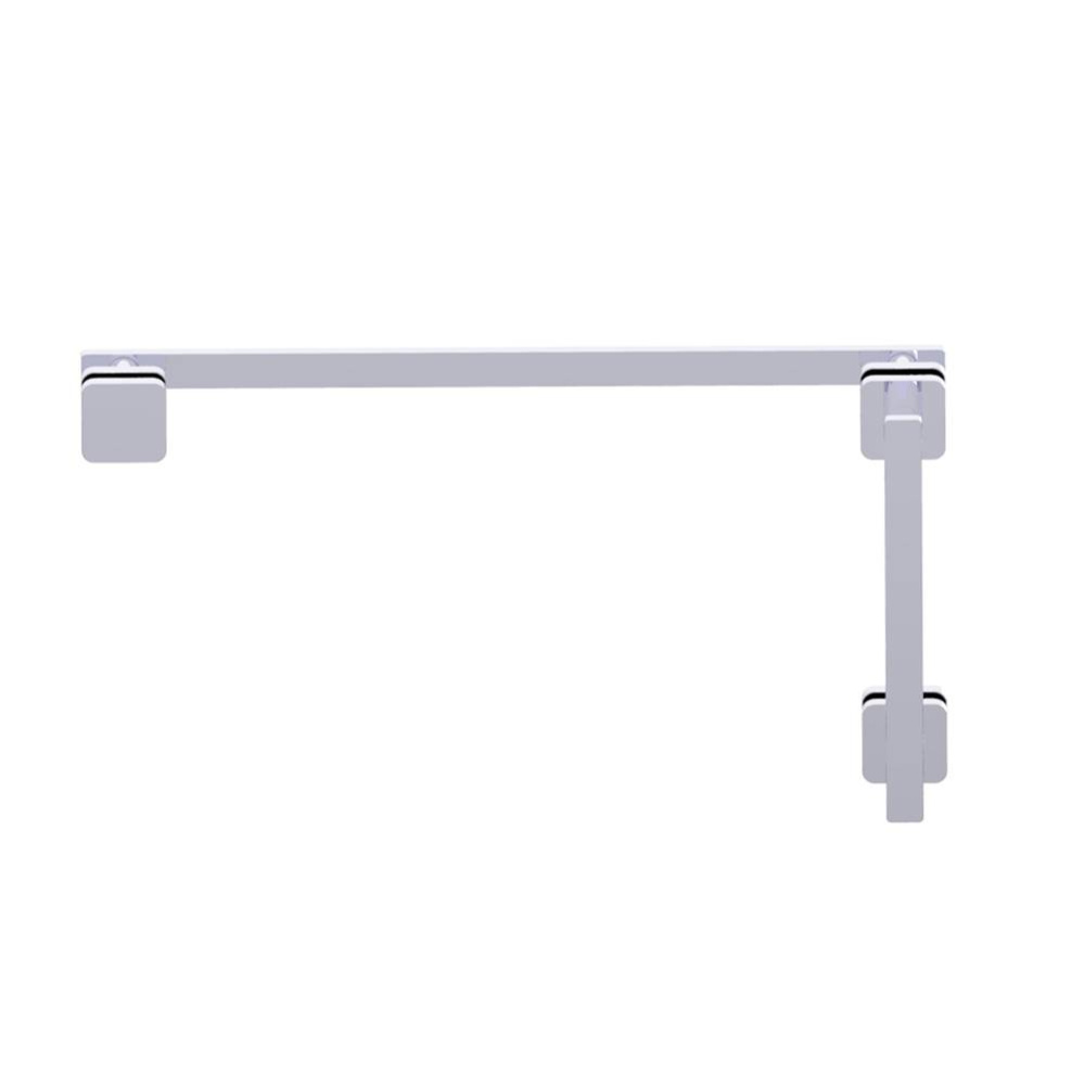 MILAN - 8-inch x 18-inch Offset Shower Door Handles -Polished Chrome