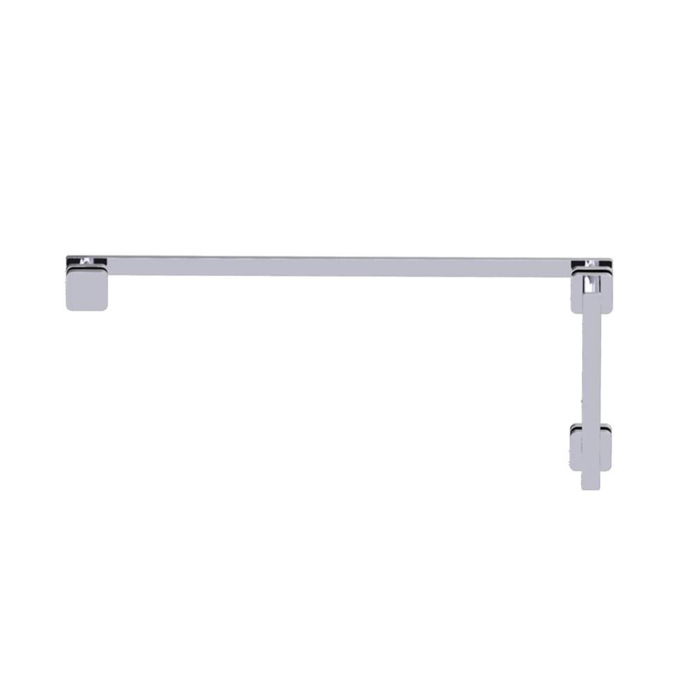 MILAN - 8-inch x 24-inch Offset Shower Door Handles -Polished Chrome