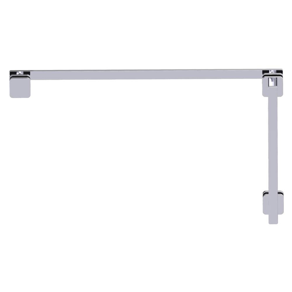 MILAN - 12-inch x 24-inch Offset Shower Door Handles -Polished Chrome
