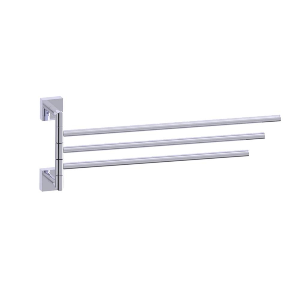 MADRID - 16-inch Triple Towel Holder - Swivel-Polished Chrome