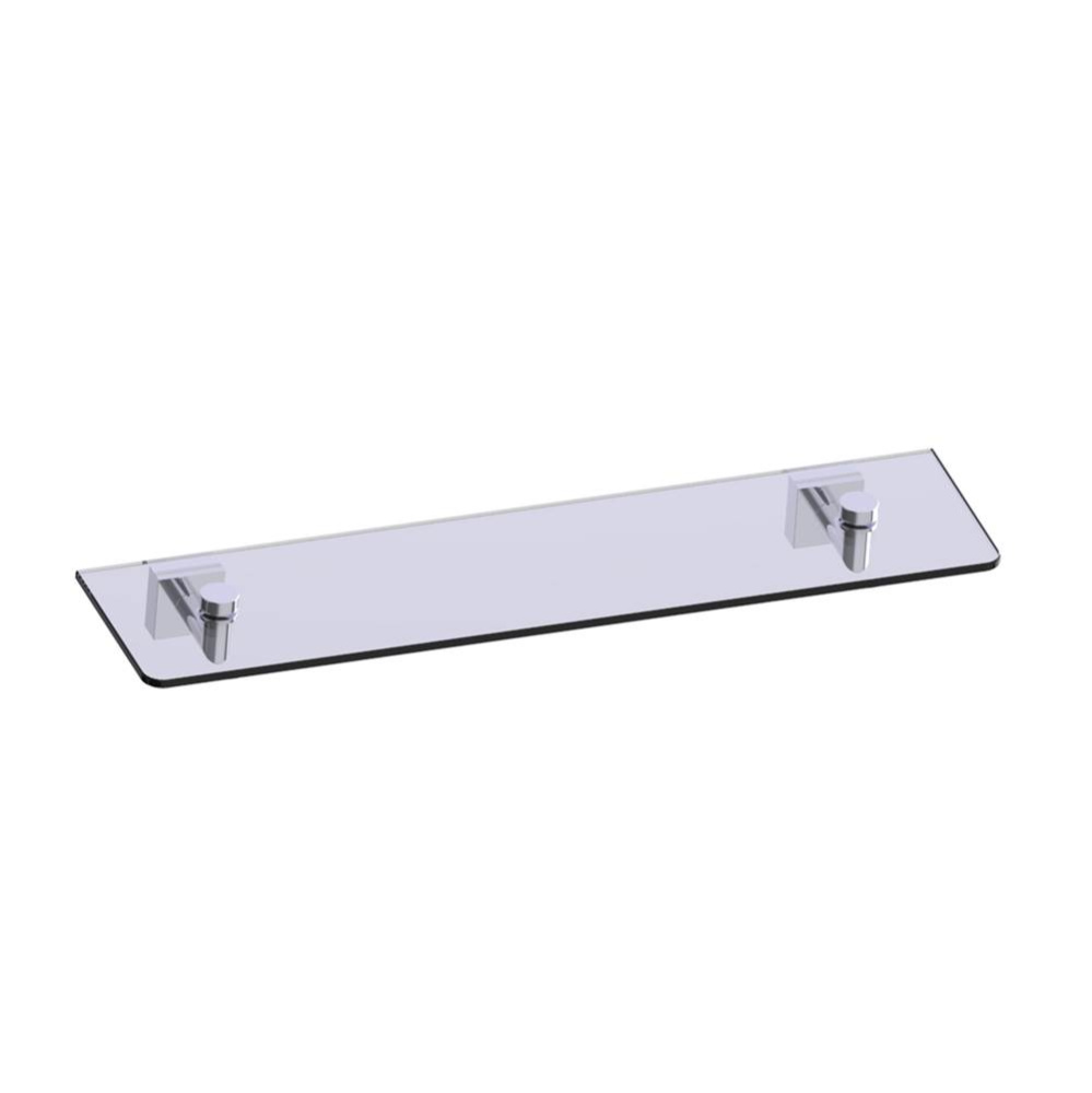 MADRID - 21-inch Glass Shelf -Polished Chrome