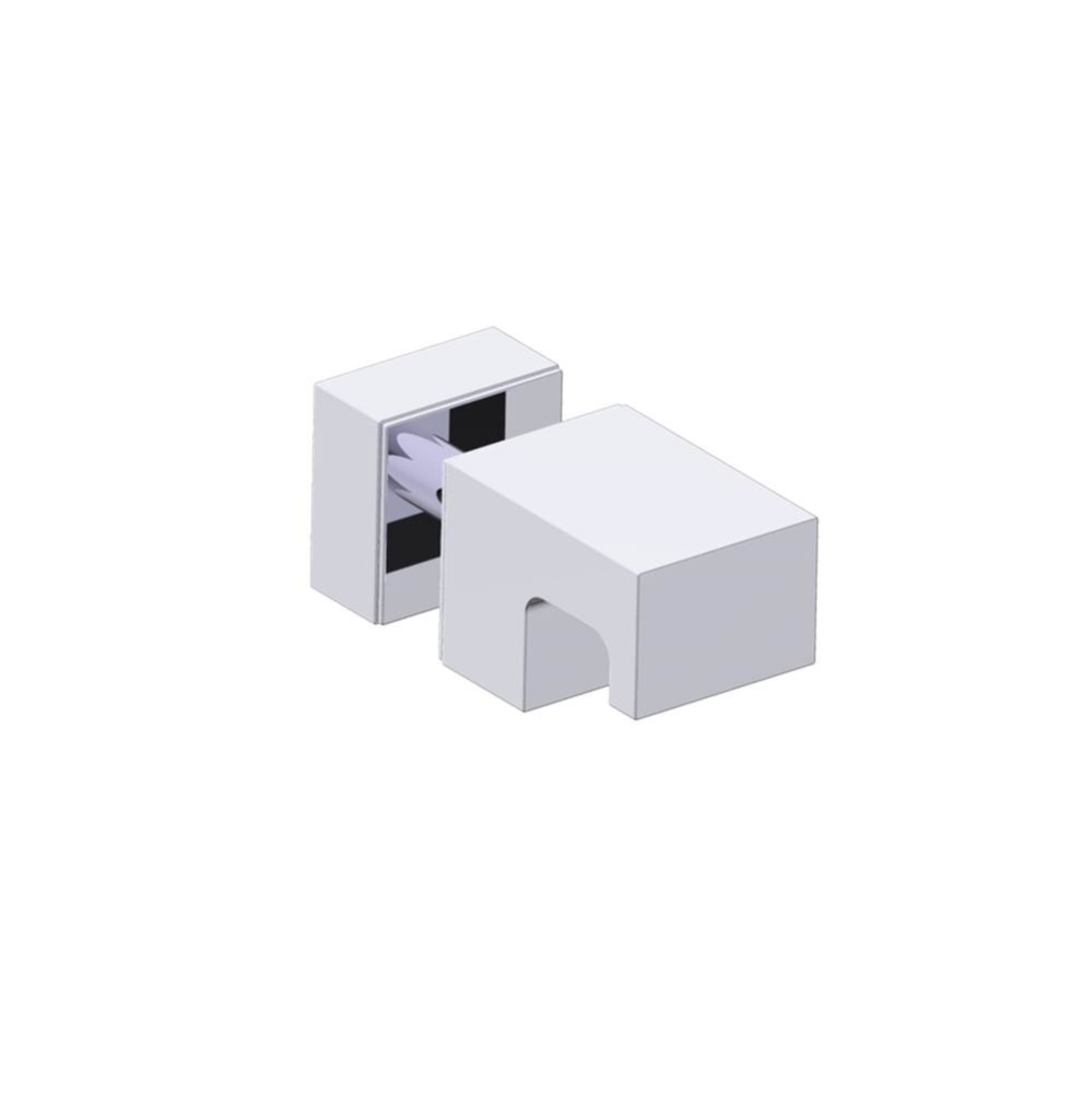 LISBON - Single Shower Door Handle-Polished Chrome