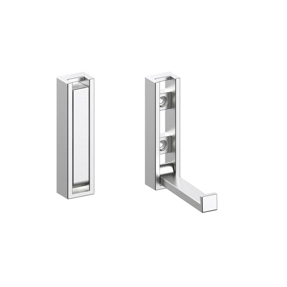 MUNICH - Fold Down Robe Hook-Brushed Nickel