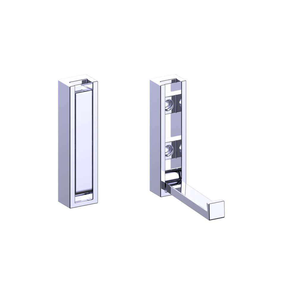 MUNICH - Fold Down Robe Hook-Polished Chrome