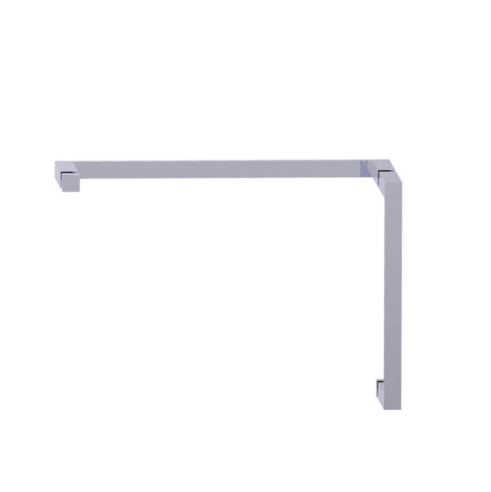 MUNICH - 12-inch x 18-inch Offset Shower Door Handles -Polished Chrome