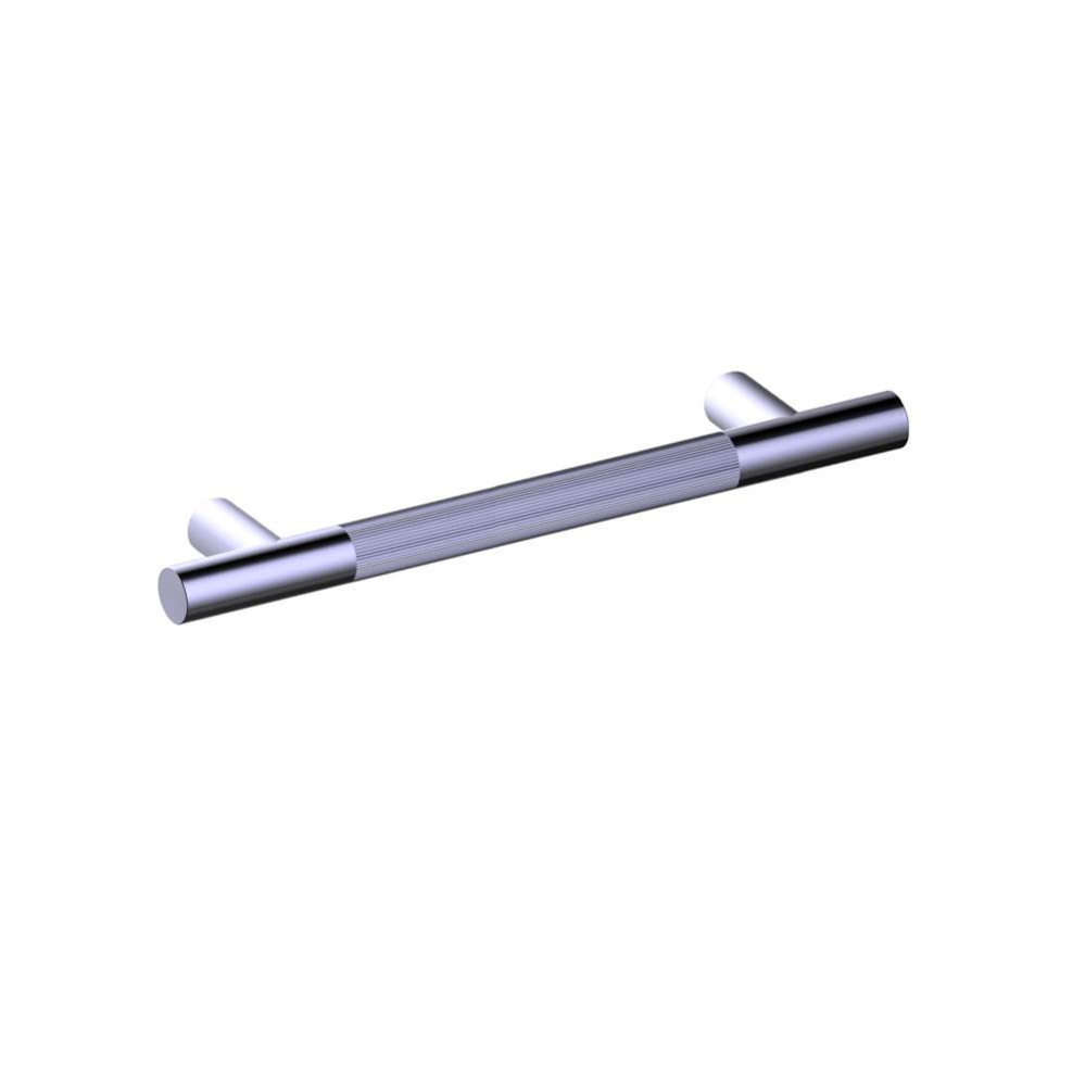 Straight Knurled -  12-inch Grab Bar-Polished Gold