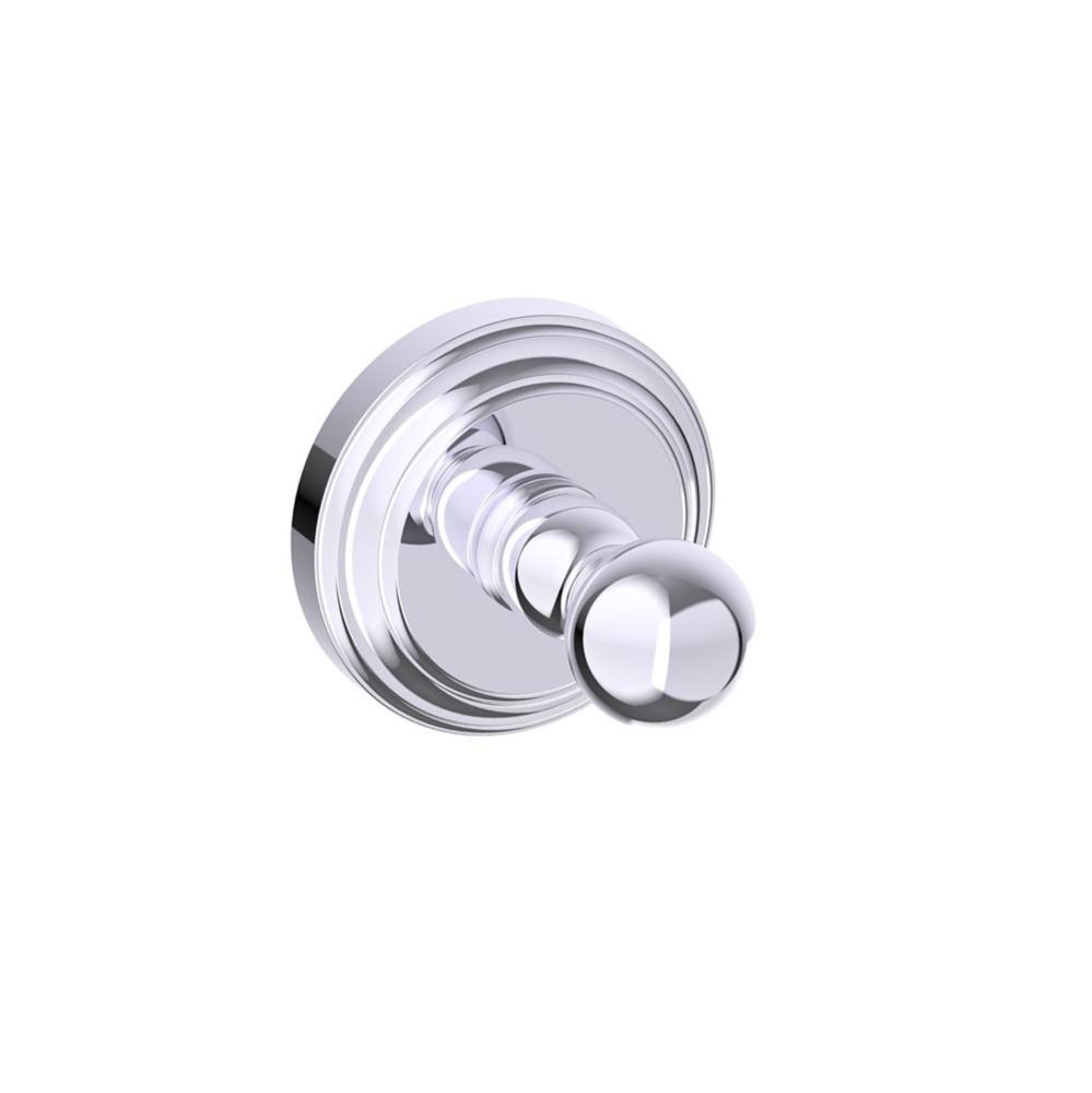FLORENCE - Robe Hook (Solid Back)-Polished Chrome