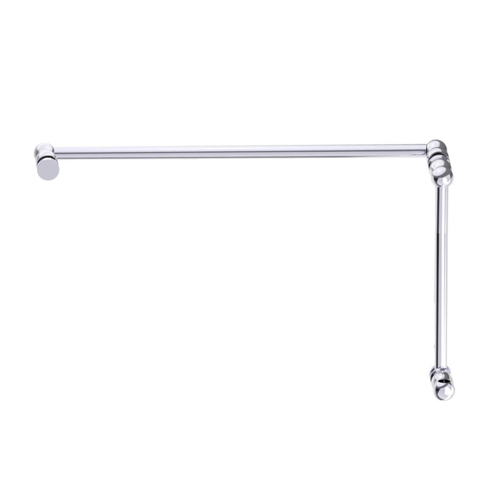 FLORENCE - 12-inch x 24-inch Offset Shower Door Handle -Polished Chrome