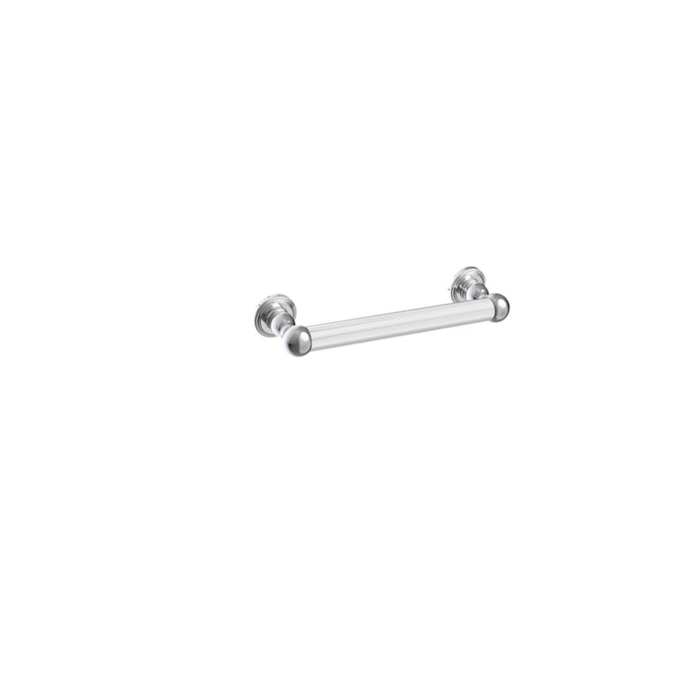 Florence Straight Knurled - 12-inch Grab Bar-Polished Chrome