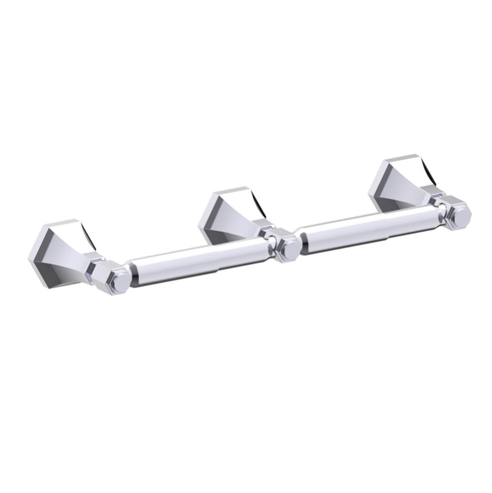 PISA - Double Toilet Paper Holder-Polished Chrome