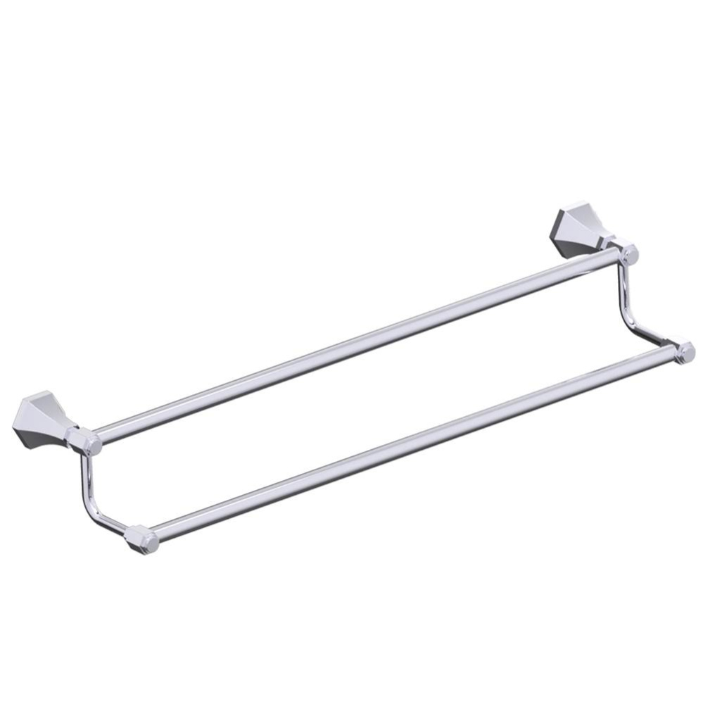 PISA - 24-inch Double Bathroom Towel Bar-Polished Chrome