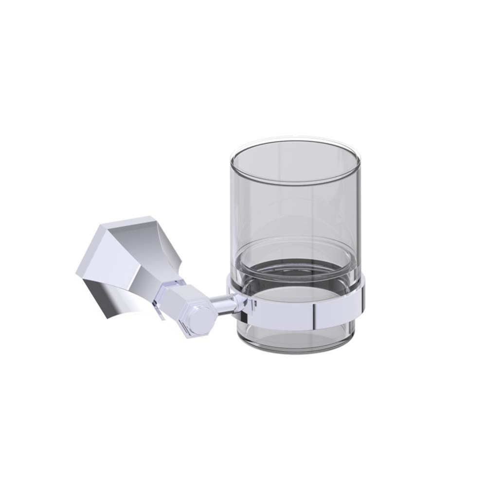 PISA - Bathroom Tumbler Cup & Toothbrush Holder-Polished Chrome