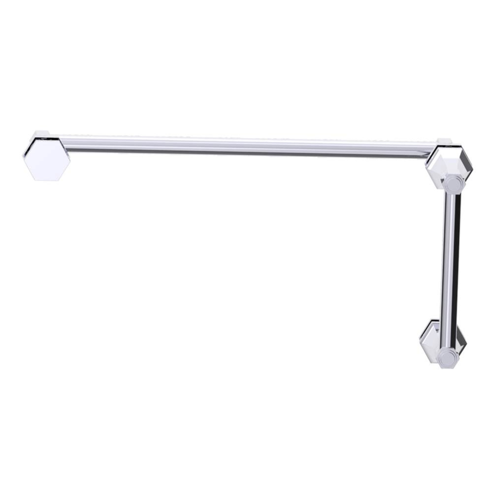 PISA - 8-inch x 18-inch Offset Shower Door Handles -Polished Chrome