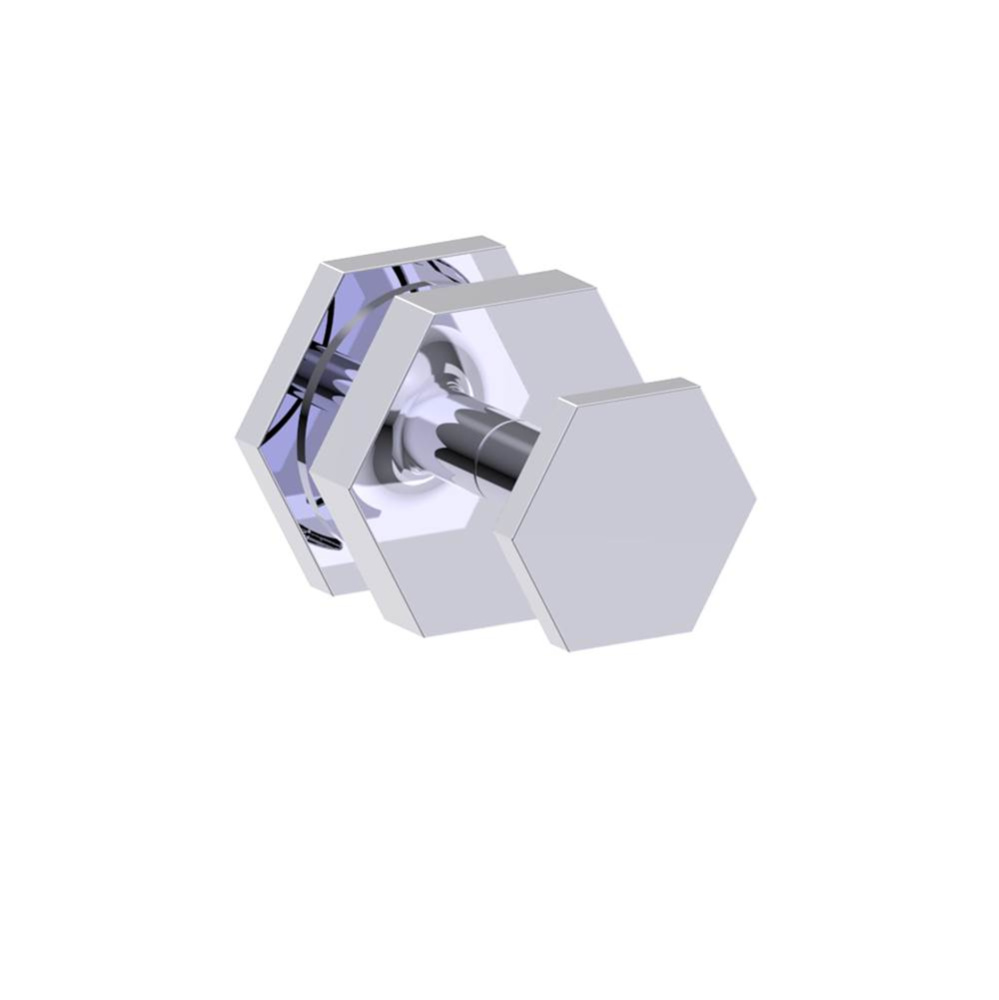 PISA - Single Shower Door Knob-Polished Chrome