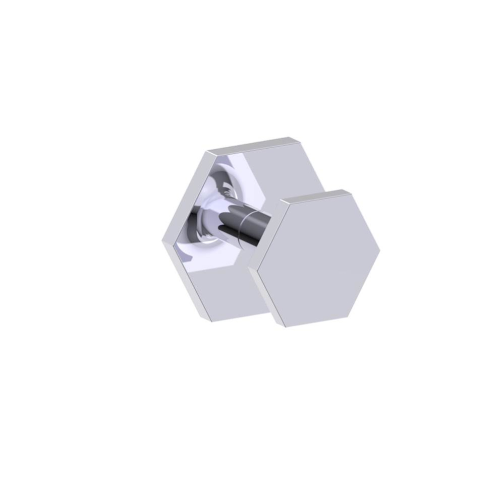 PISA - Single Shower Door Knob (Knob Only)-Polished Chrome
