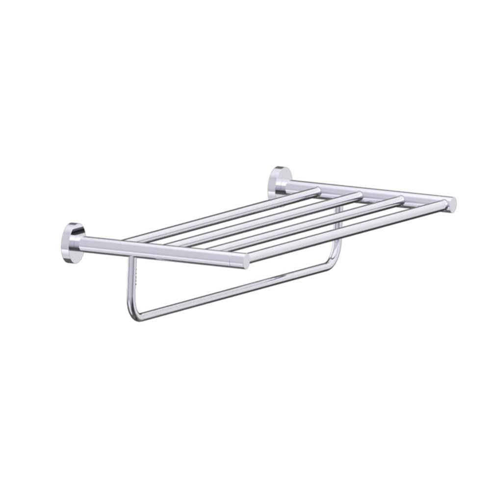 CIRCO - Towel Shelf  with Bar 24-inch-Polished Chrome