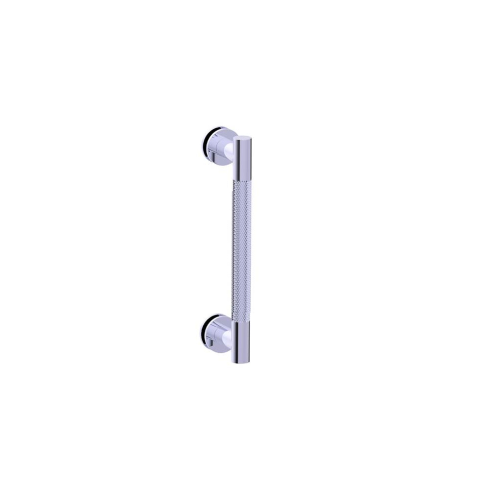 CIRCO KNURLED - 8-inch Single Shower Door Handle-Unlacquered Brass
