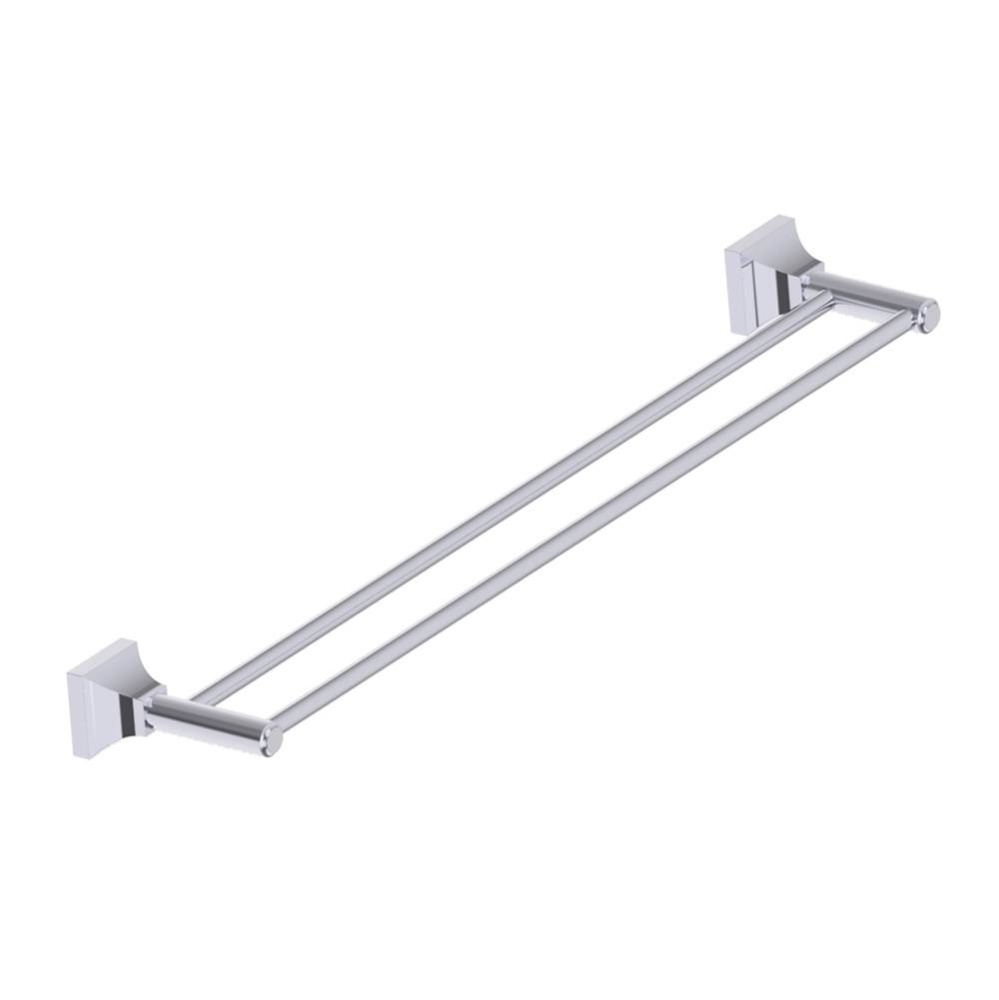 GLASGOW - 24-inch Double Bathroom Towel Bar-Polished Chrome