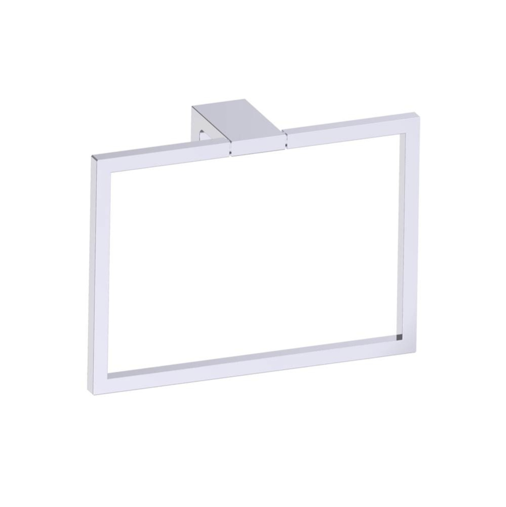 NAPLES - Square Towel Ring-Polished Chrome