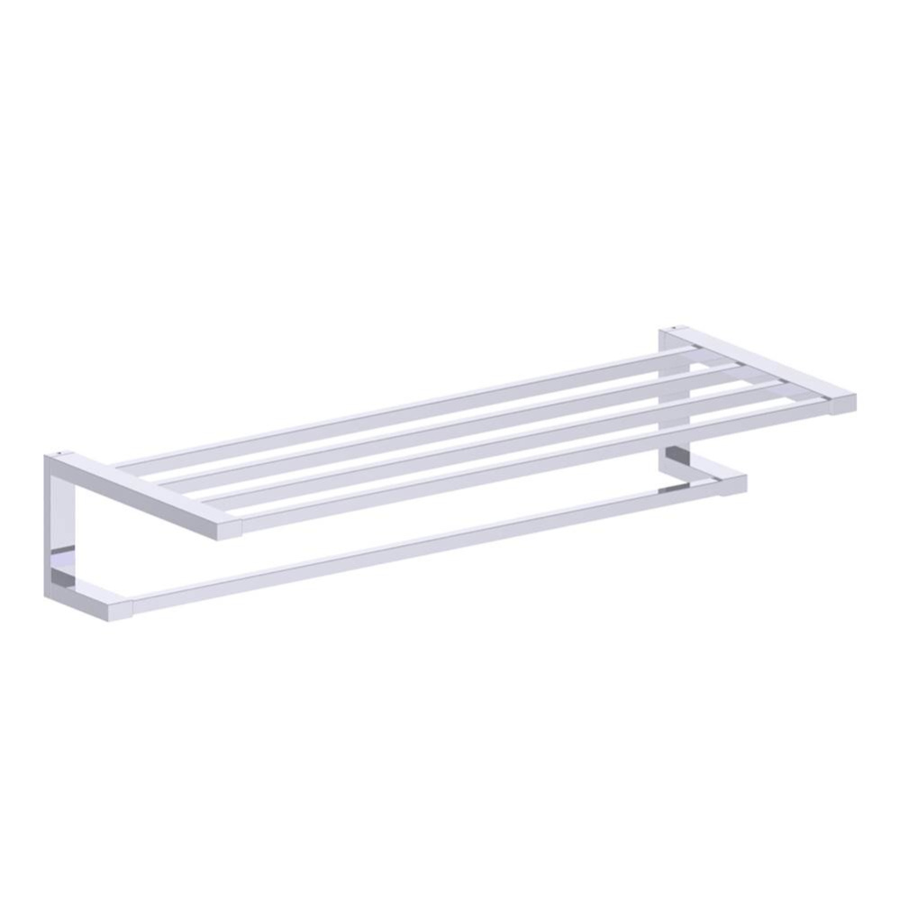 HAMBURG - Double Towel Shelf -Polished Chrome