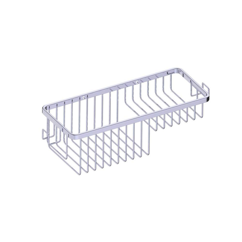 Bath & Shower Baskets - Wire Basket with Hooks-Polished Chrome