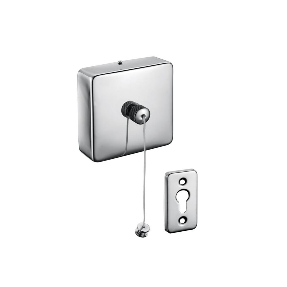 HOTEL - 7-inch Square Clothes Line-Polished Chrome