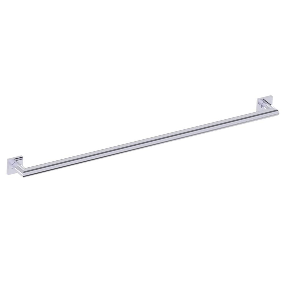 9600 Series 42-inch Mitered Grab Bar with Square Rosettes-Polished Chrome