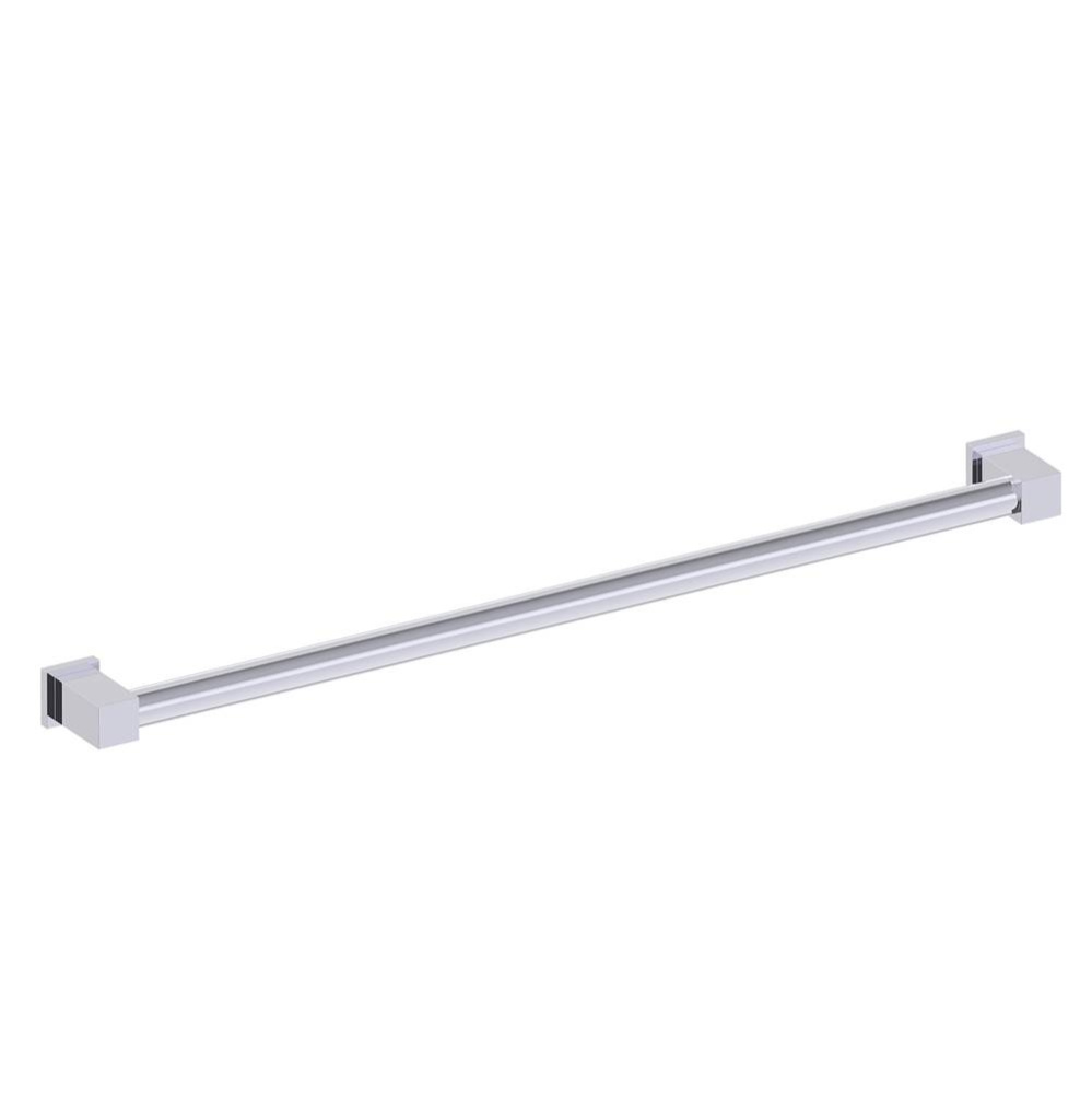 9800 Series  36-inch Round Grab Bar with Square Ends-Polished Chrome