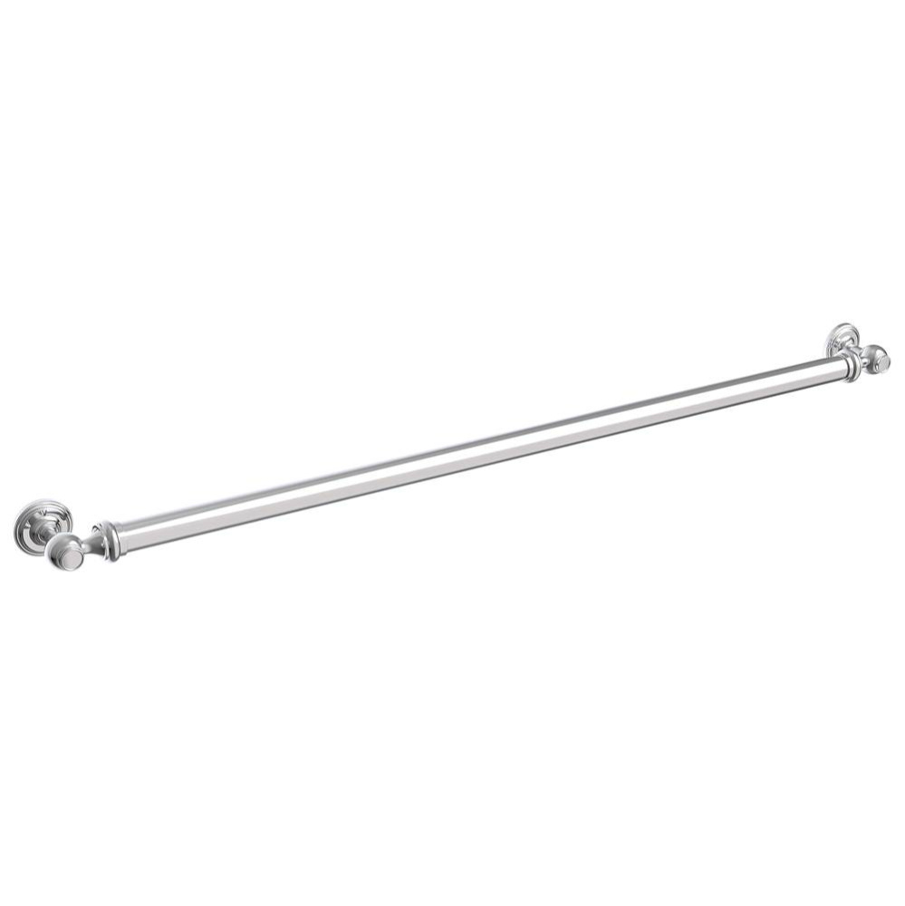 Traditional Series 42-inch Round Grab Bar-Polished Chrome