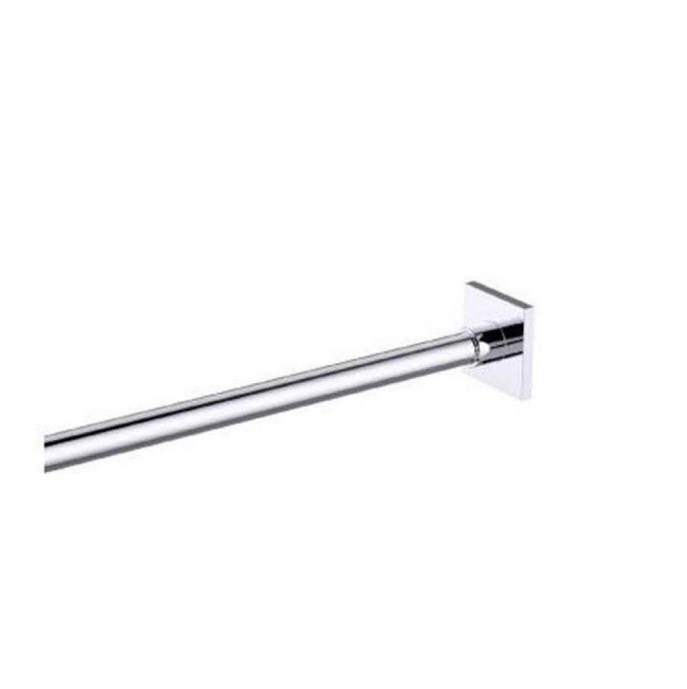 Shower Rods - 6 Feet (72-inch) Square Shower Rod with Square Ends -Polished Finish