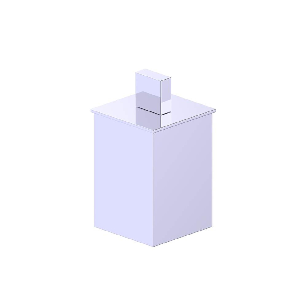 BERLIN - Large Size Bathroom Vanity Countertop Canister-Polished Chrome